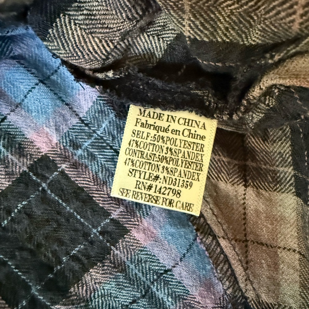 New In Plaid Button-Down CONTRAST PLAID CASUAL SHIRT DRESS - Picture 7 of 10